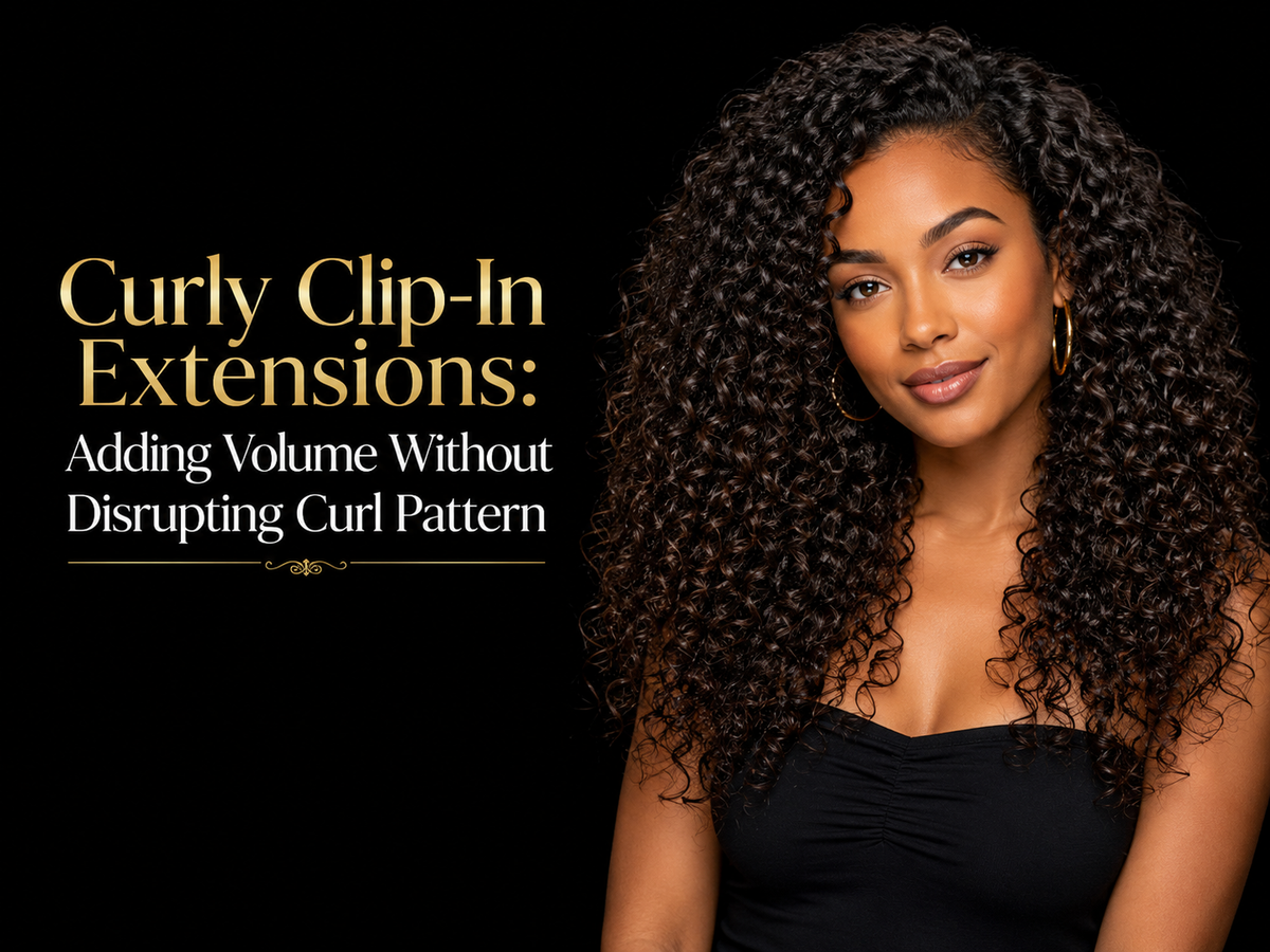 Curly Clip-In Extensions: Adding Volume Without Disrupting Curl Pattern
