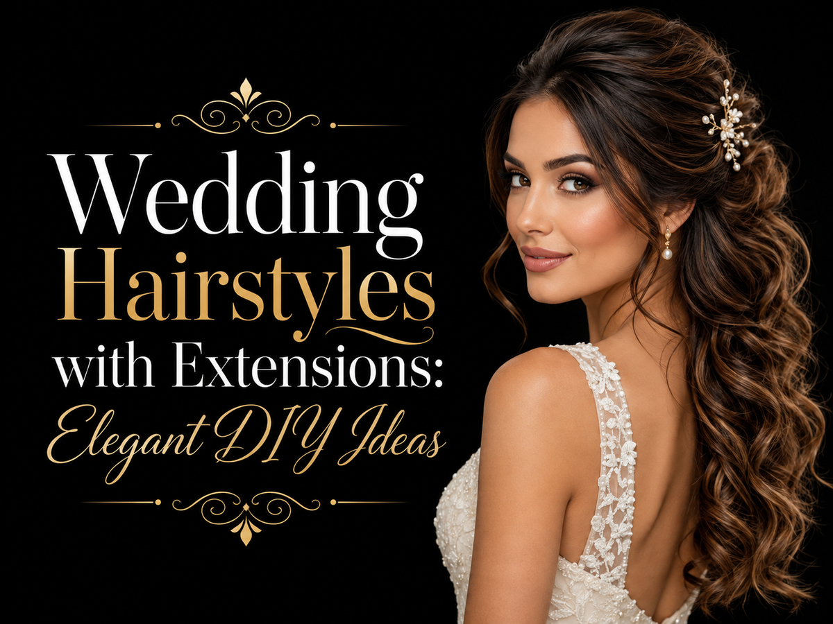 Wedding Hairstyles with Extensions: Elegant DIY Ideas