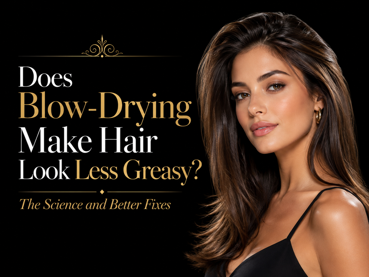 Does Blow-Drying Make Hair Look Less Greasy? The Science and Better Fixes