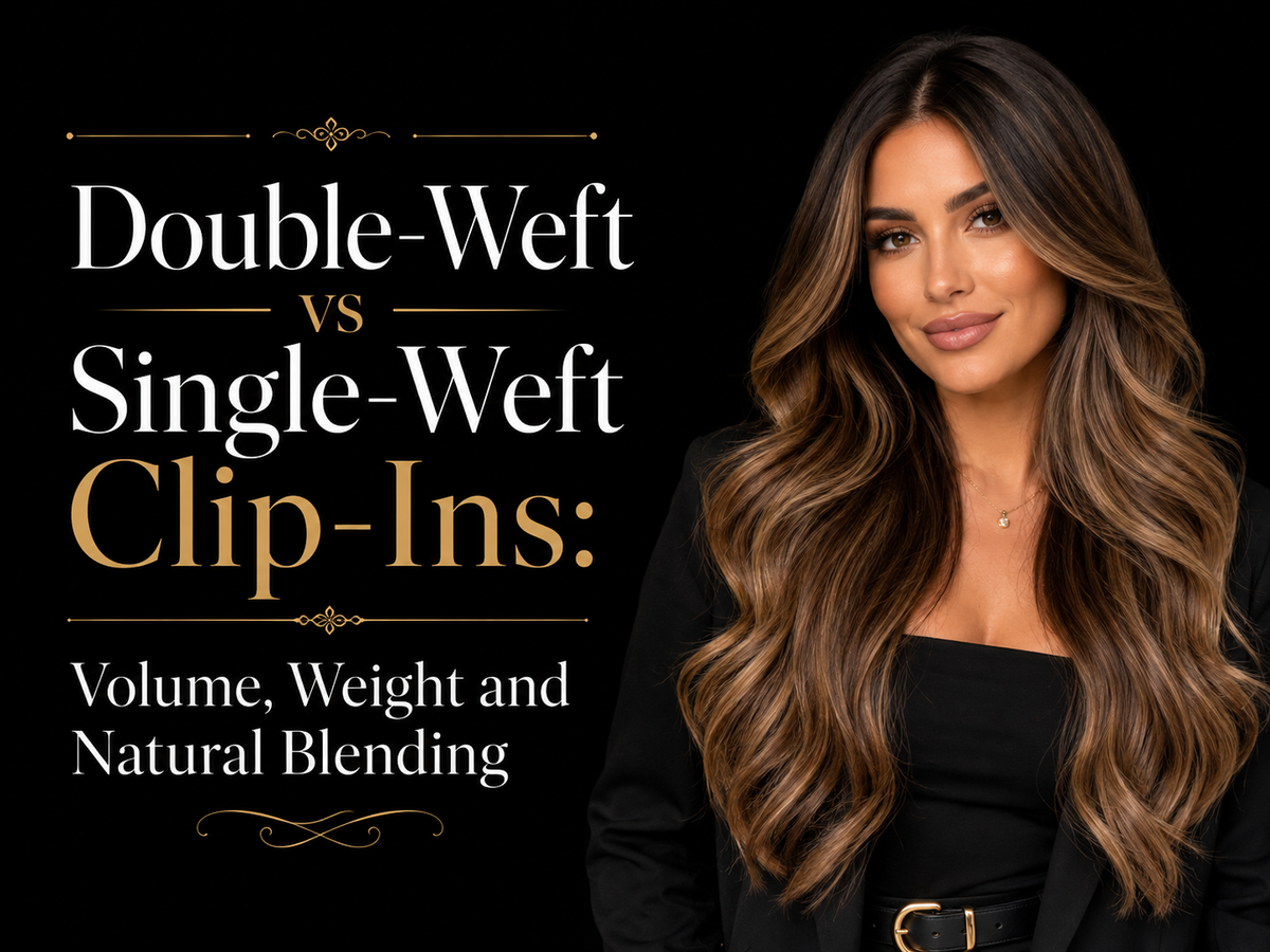 Double-Weft vs Single-Weft Clip-Ins: Volume, Weight and Natural Blending