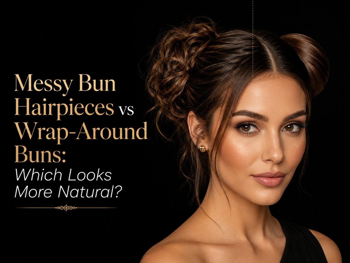 Messy Bun Hairpieces vs Wrap-Around Buns: Which Looks More Natural?