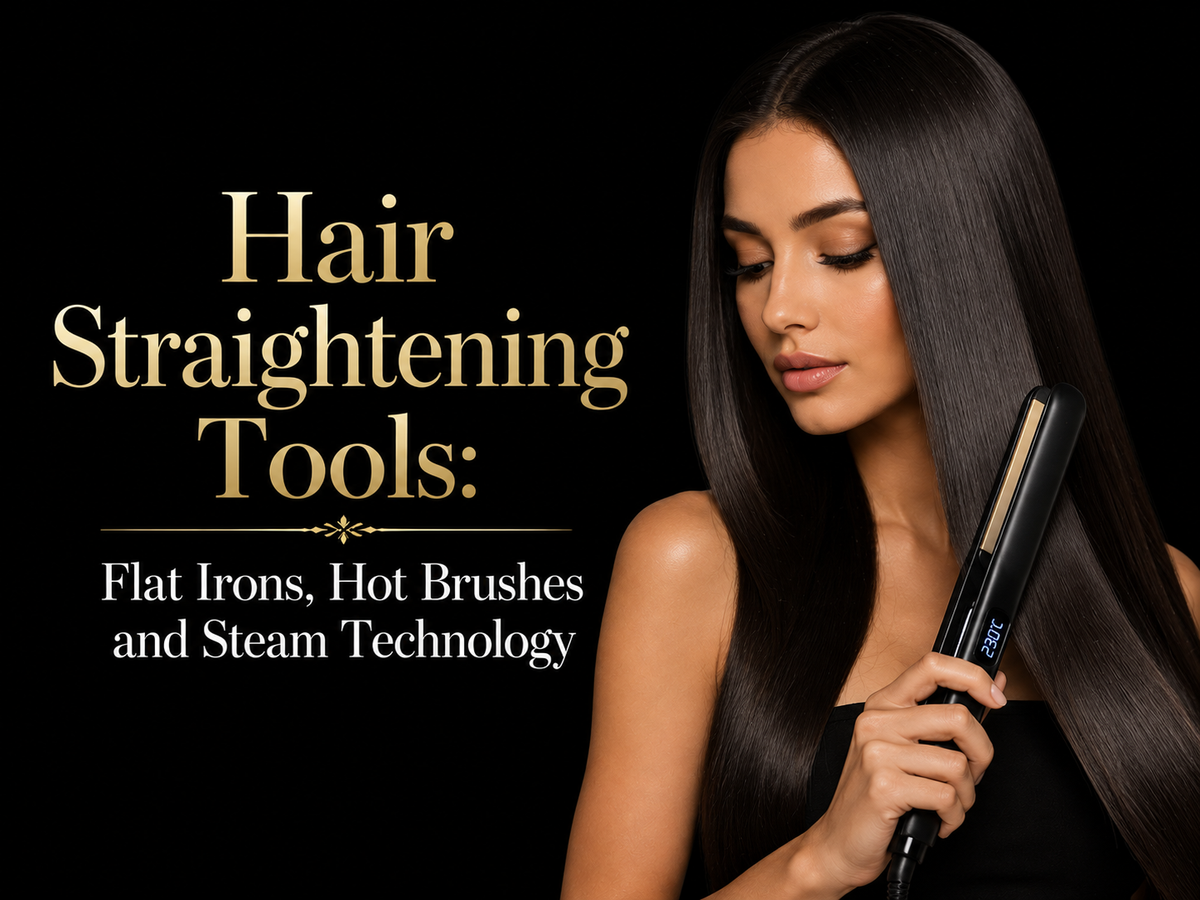 Hair Straightening Tools: Flat Irons, Hot Brushes and Steam Technology