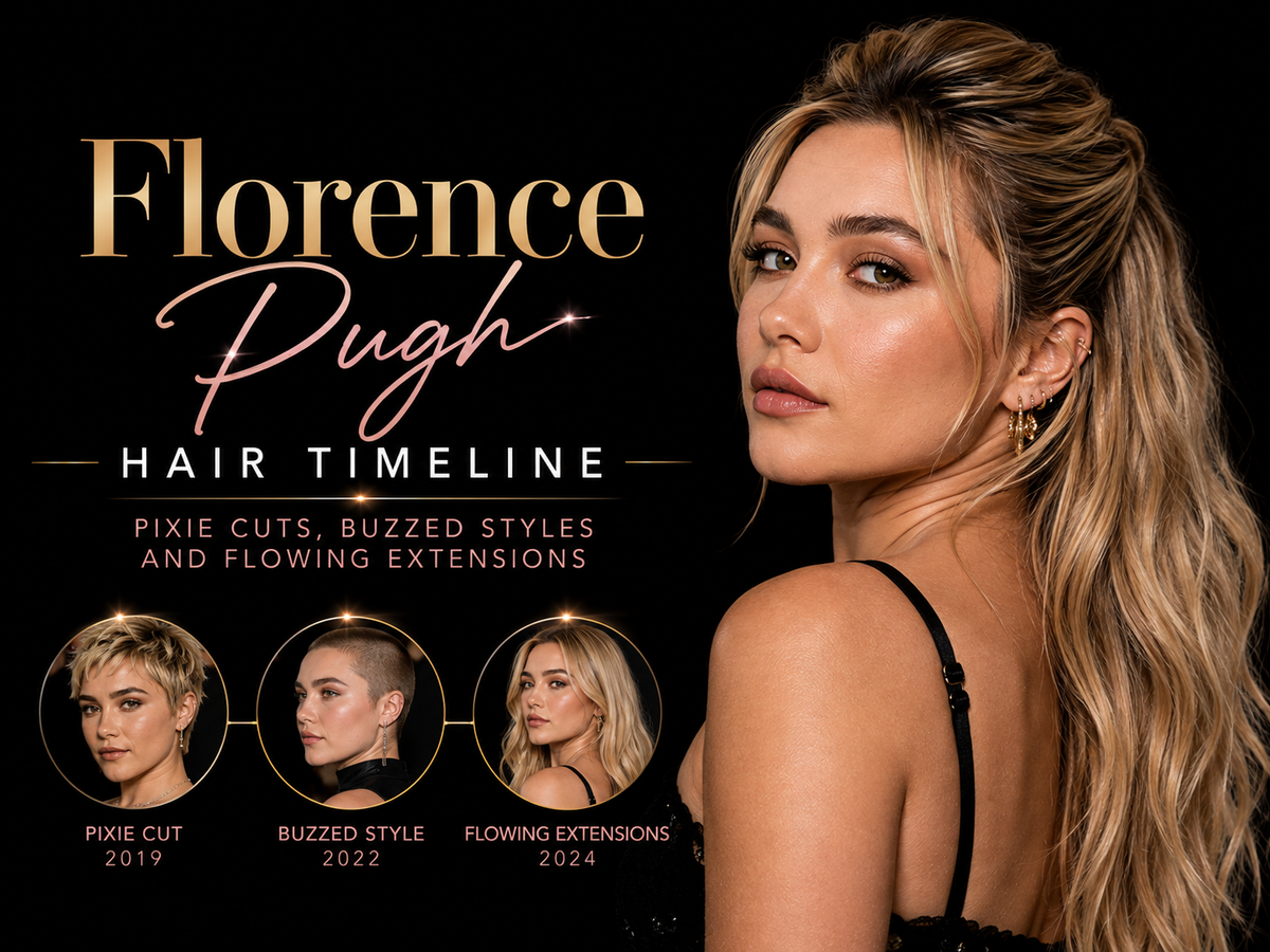 Florence Pugh Hair Timeline: Pixie Cuts, Buzzed Styles and Flowing Extensions