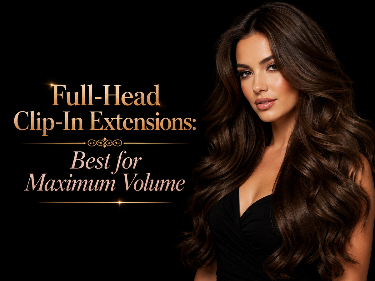 Full-Head Clip-In Extensions: Best for Maximum Volume