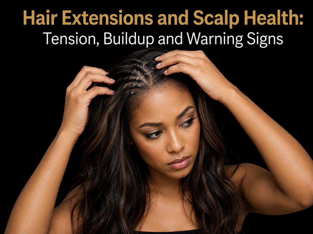 Hair Extensions and Scalp Health: Tension, Buildup and Warning Signs