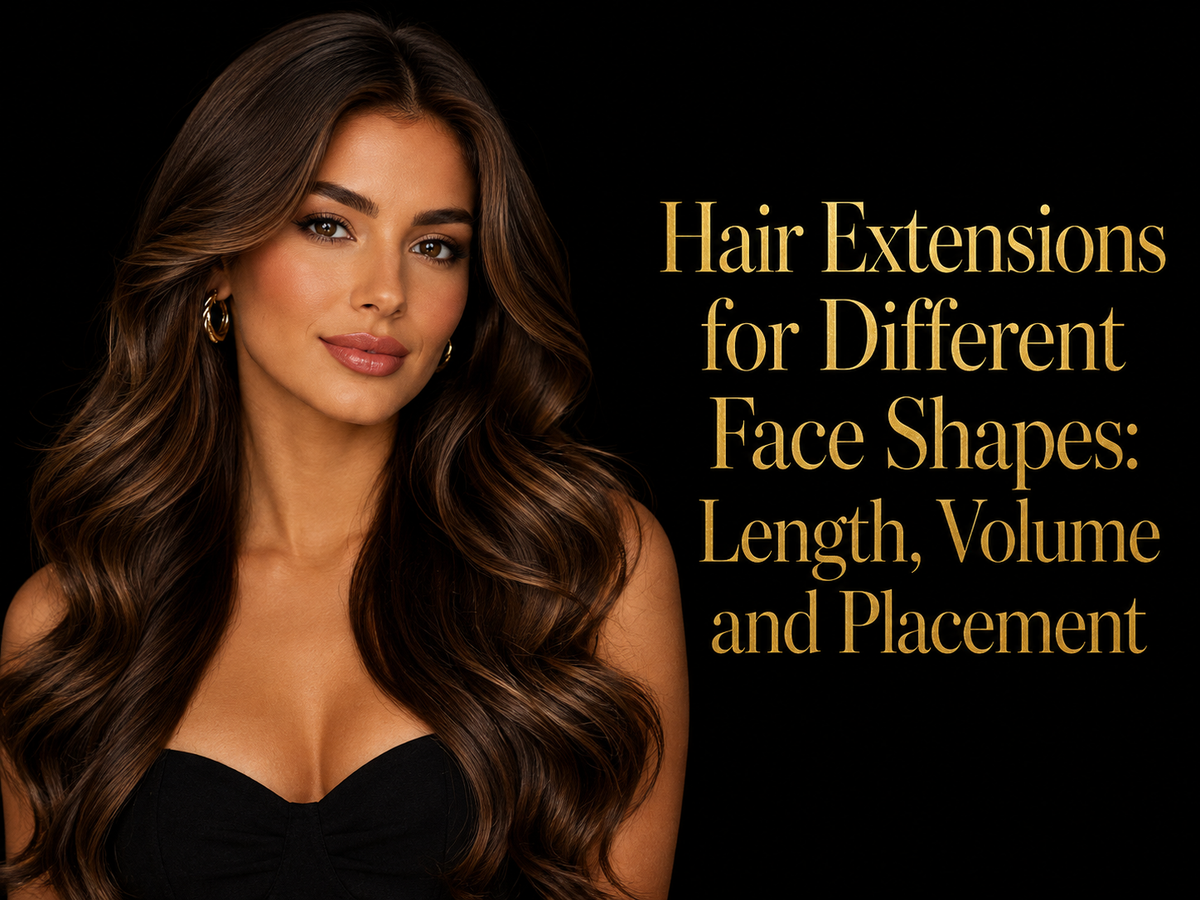 Hair Extensions for Different Face Shapes: Length, Volume and Placement