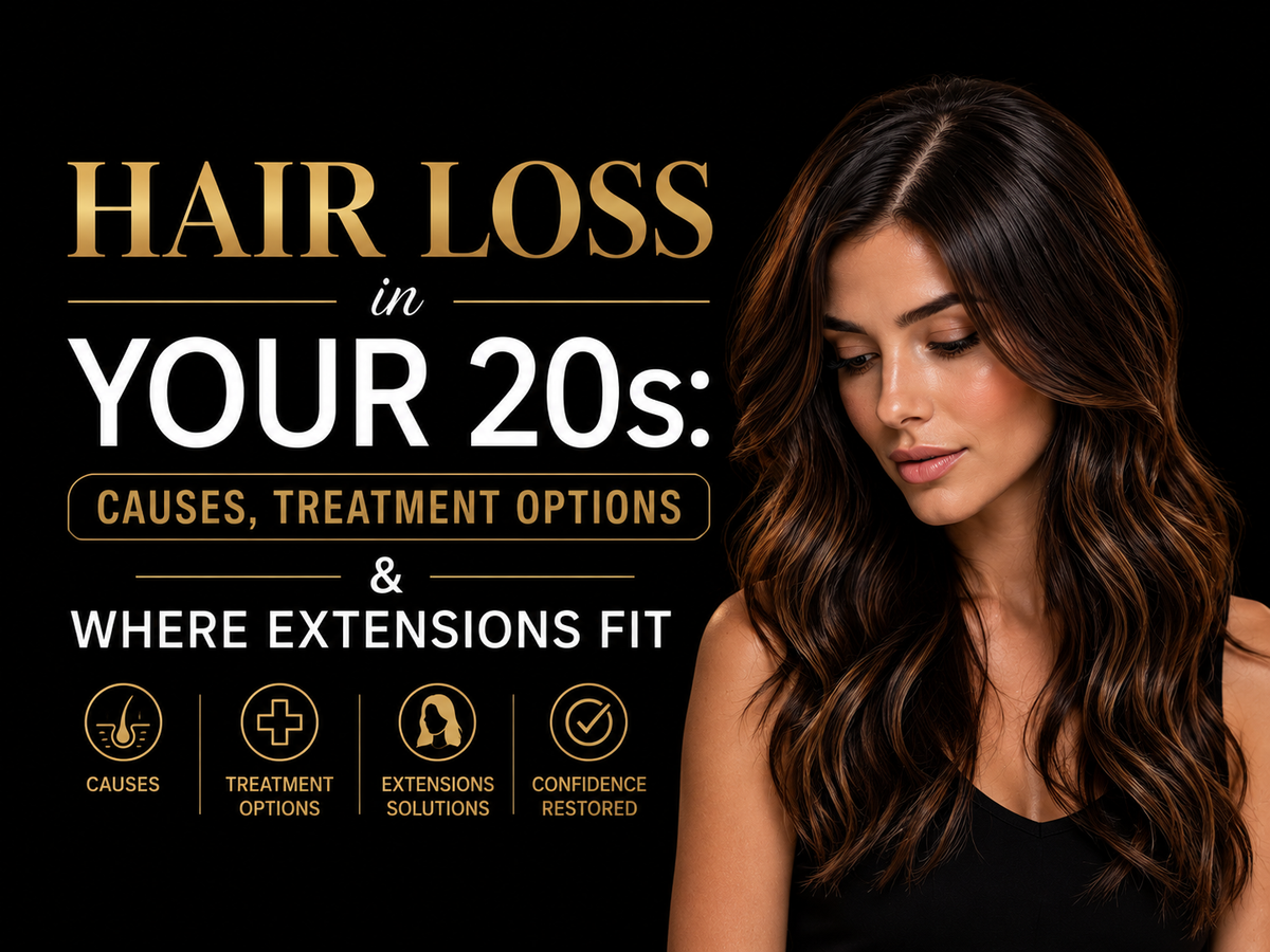 Hair Loss in Your 20s: Causes, Treatment Options and Where Extensions Fit
