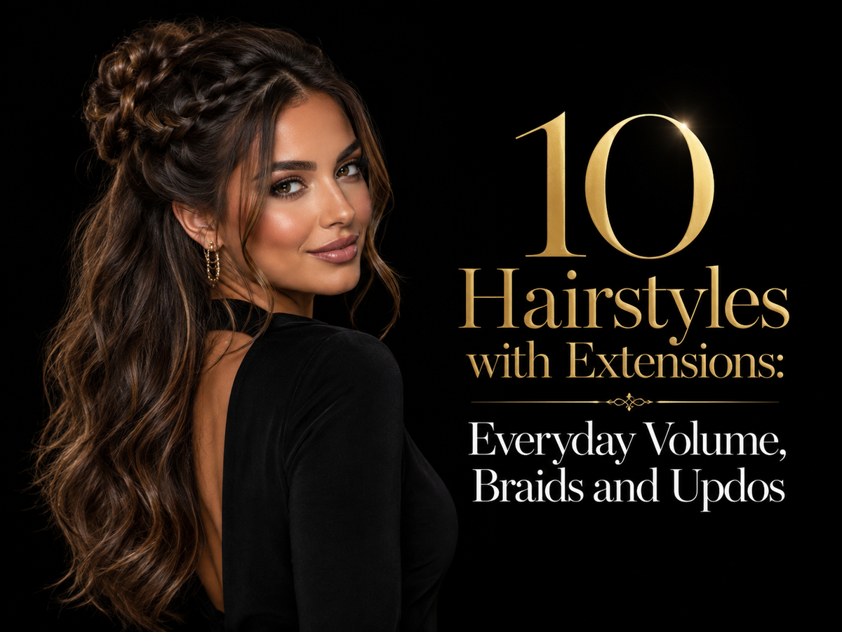 10 Hairstyles with Extensions: Everyday Volume, Braids and Updos