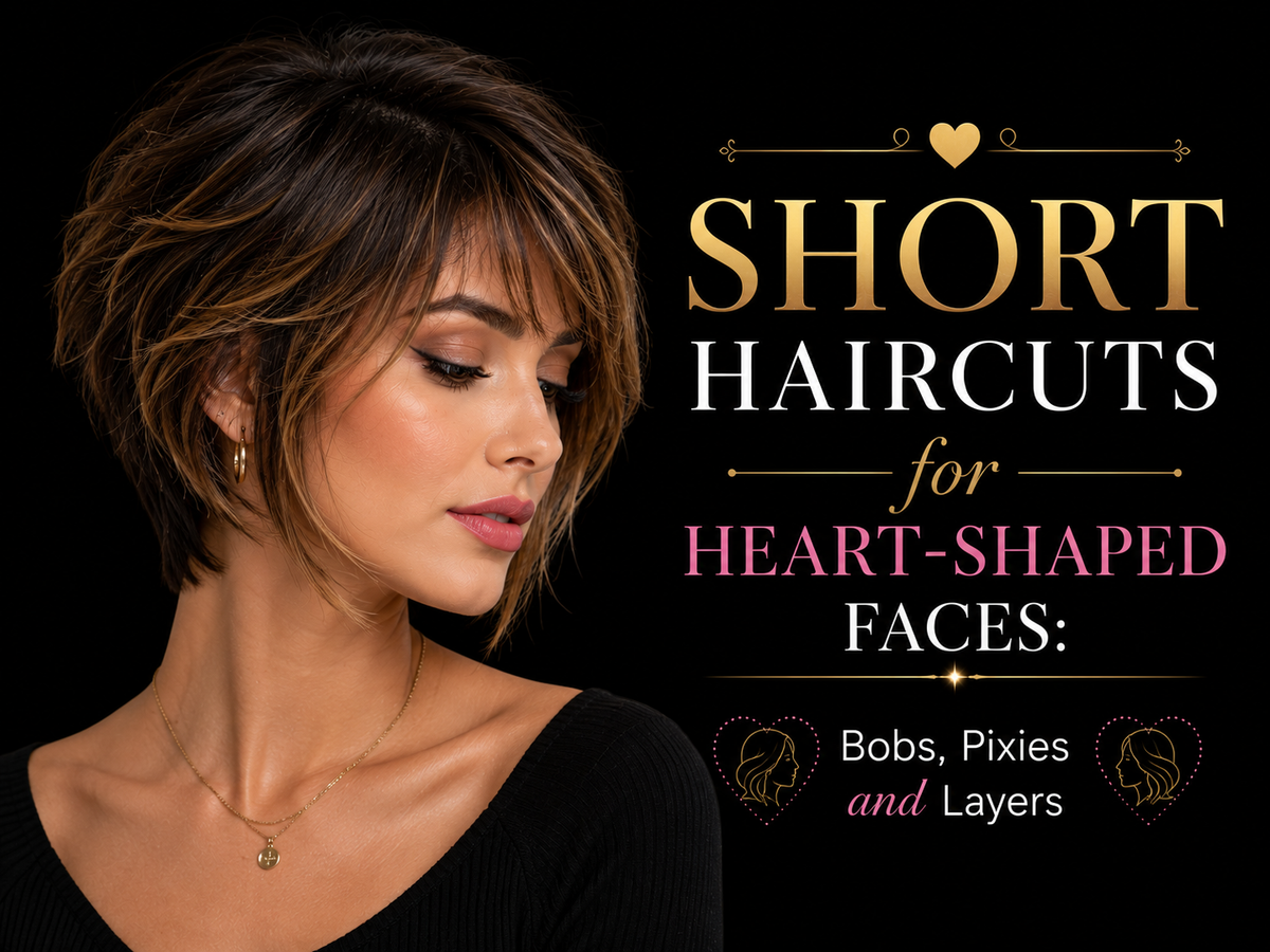 Short Haircuts for Heart-Shaped Faces: Bobs, Pixies and Layers
