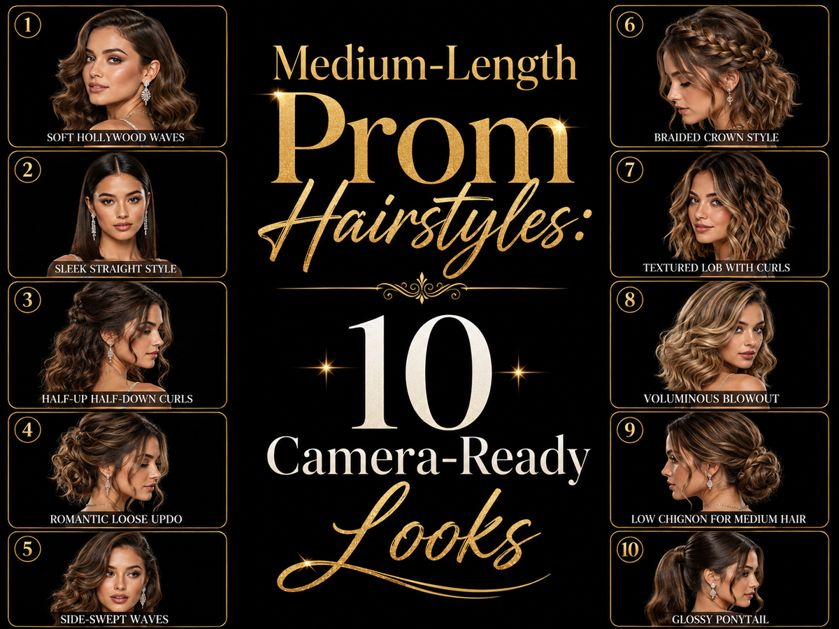 Medium-Length Prom Hairstyles: 10 Camera-Ready Looks