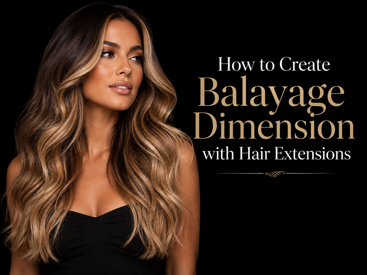 How to Create Balayage Dimension with Hair Extensions