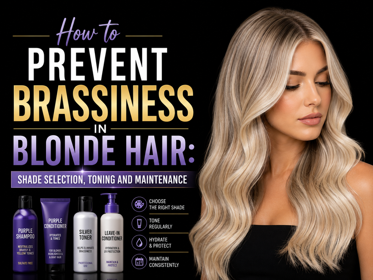 How to Prevent Brassiness in Blonde Hair: Shade Selection, Toning and Maintenance