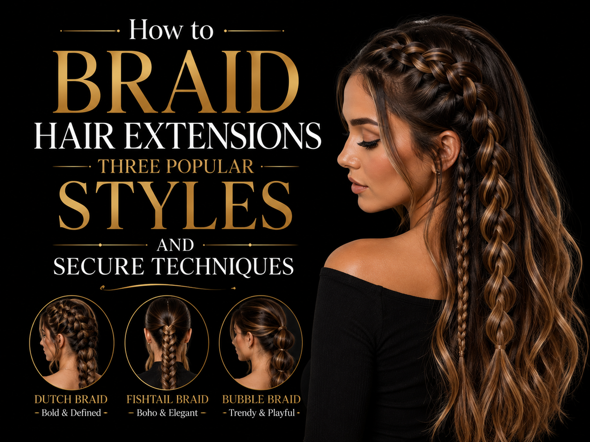 How to Braid Hair Extensions: Three Popular Styles and Secure Techniques