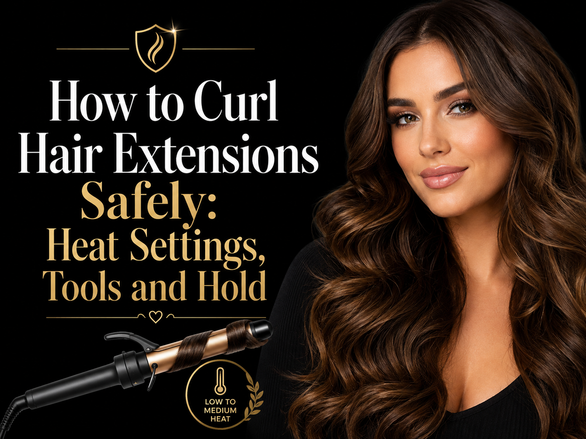 How to Curl Hair Extensions Safely: Heat Settings, Tools and Hold