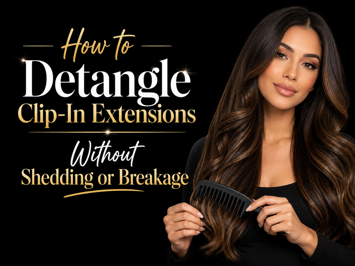 How to Detangle Clip-In Extensions Without Shedding or Breakage