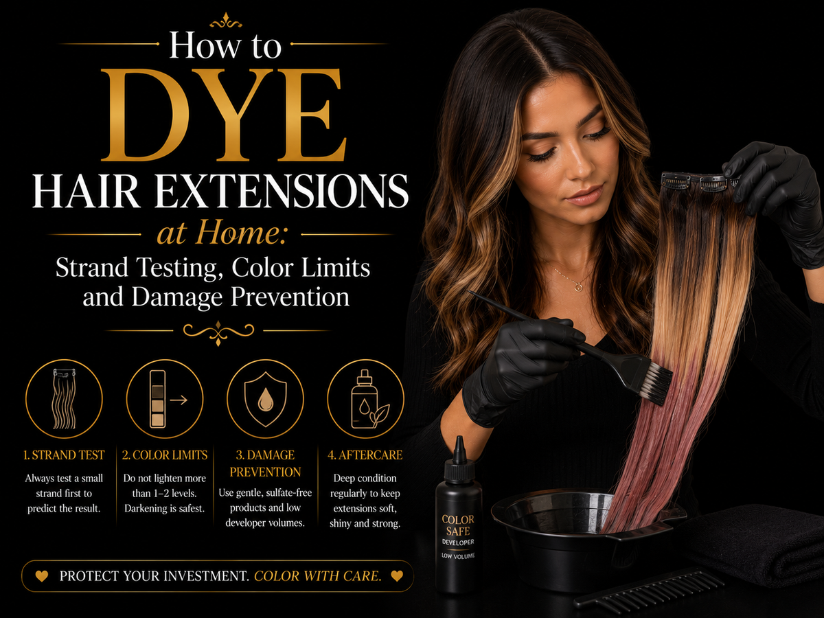How to Dye Hair Extensions at Home: Strand Testing, Color Limits and Damage Prevention
