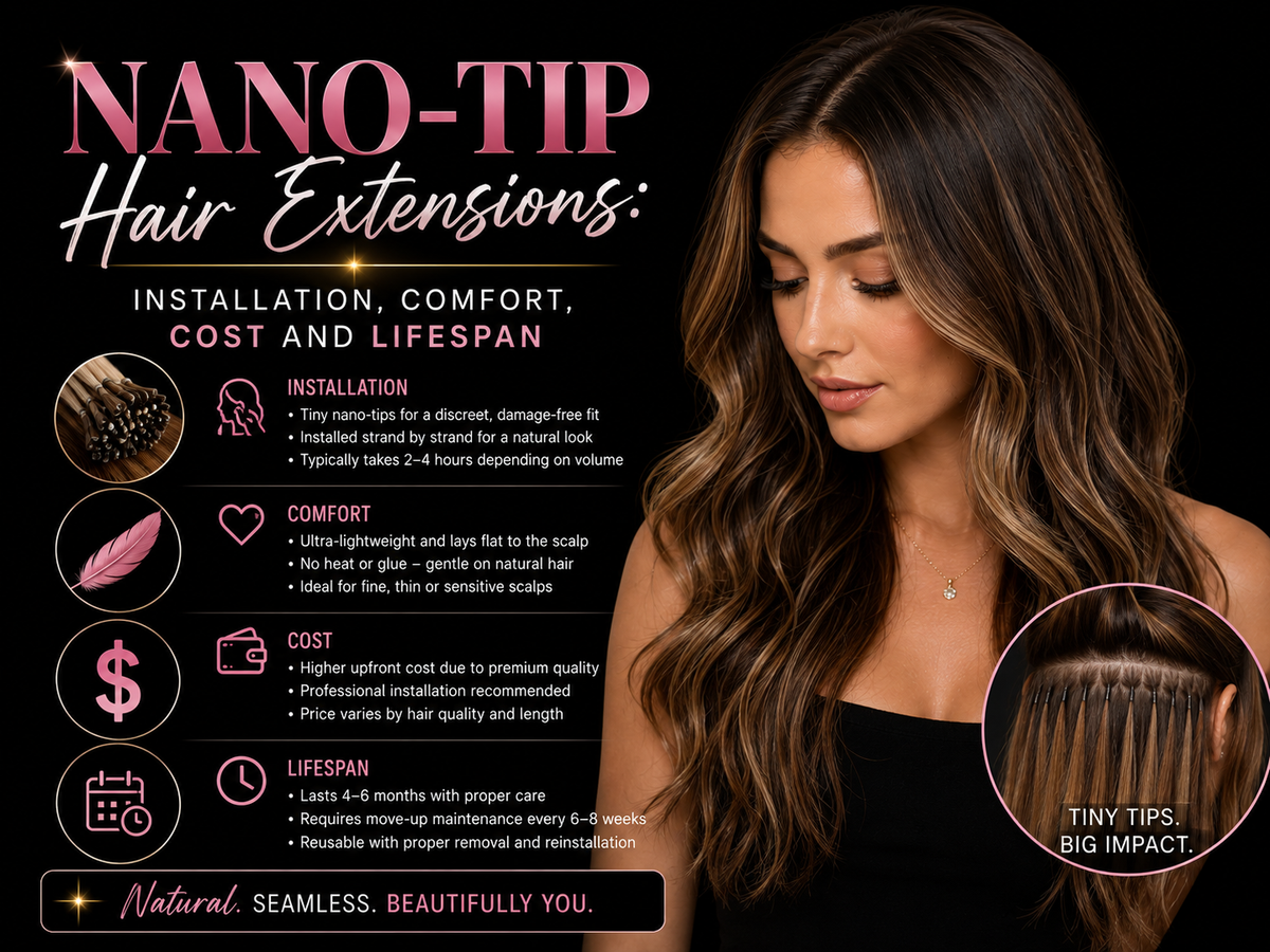 Nano-Tip Hair Extensions: Installation, Comfort, Cost and Lifespan
