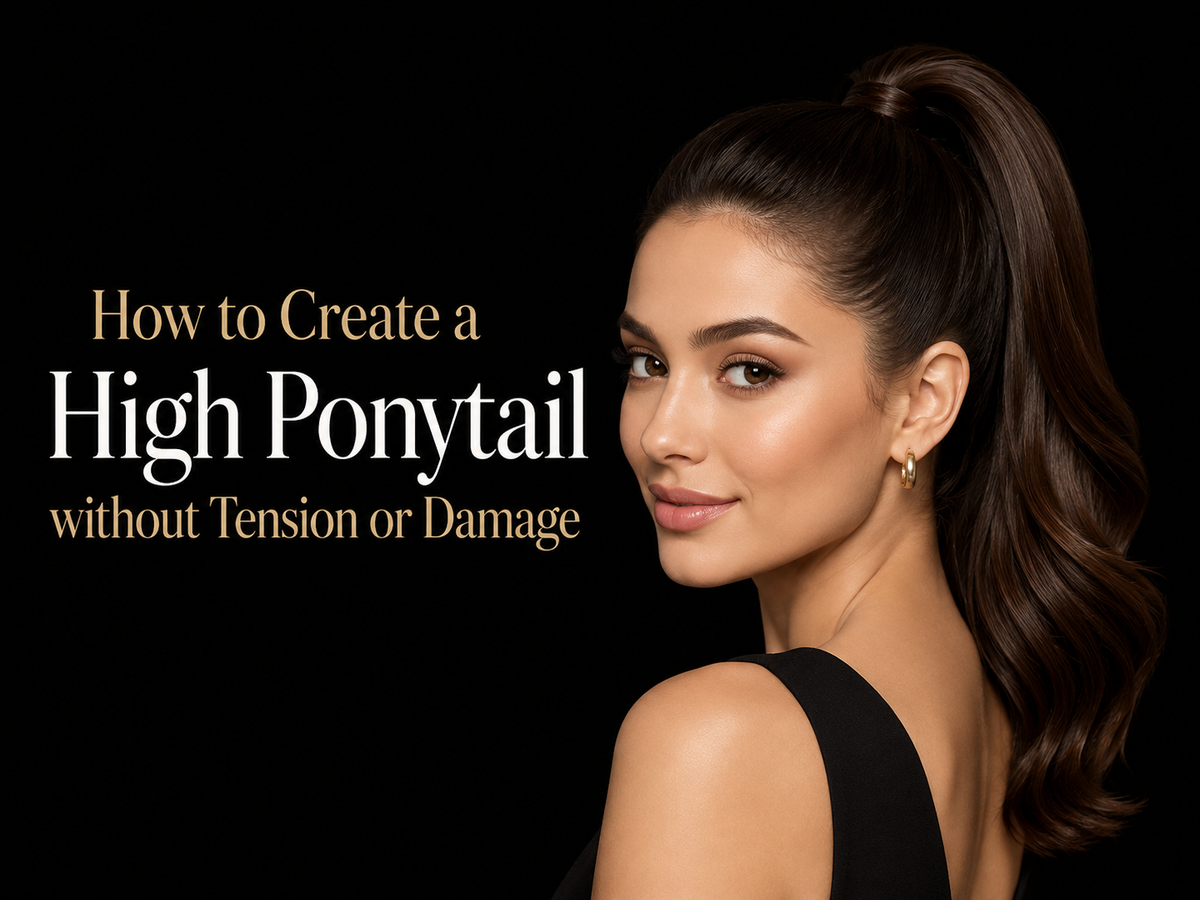 How to Create a High Ponytail without Tension or Damage