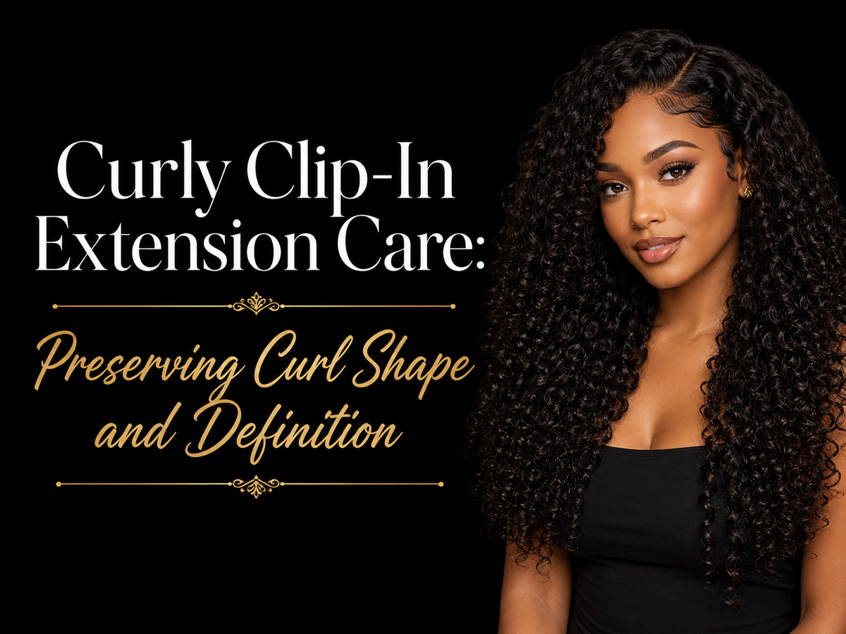 Curly Clip-In Extension Care: Preserving Curl Shape and Definition