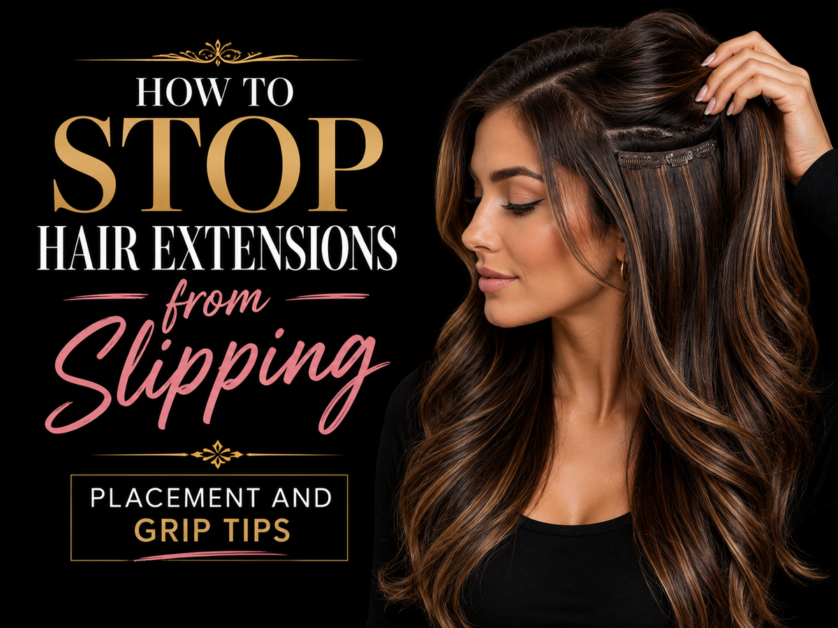 How to Stop Hair Extensions from Slipping: Placement and Grip Tips