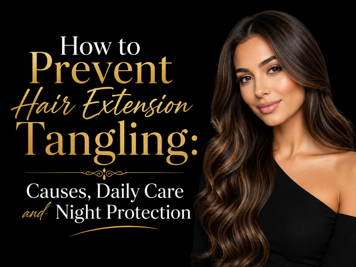 How to Prevent Hair Extension Tangling: Causes, Daily Care and Night Protection