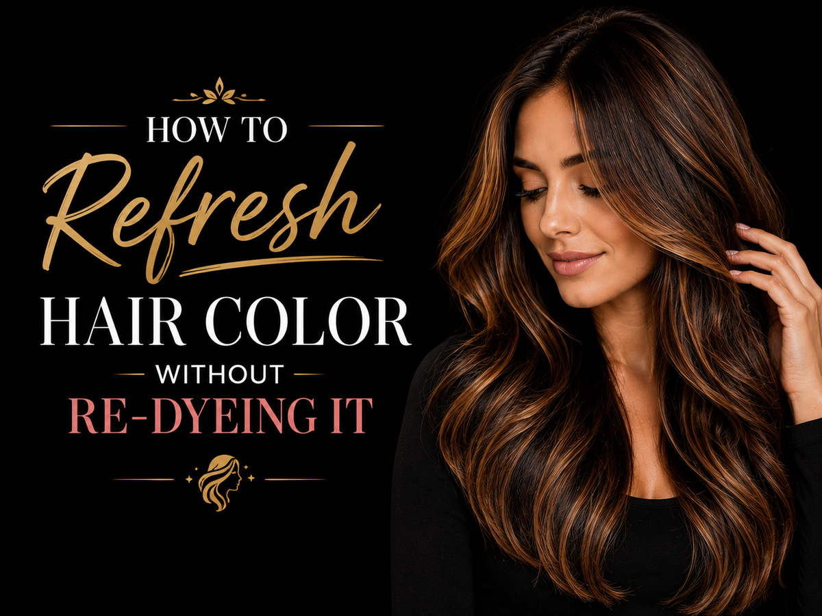 How to Refresh Hair Color without Re-Dyeing It