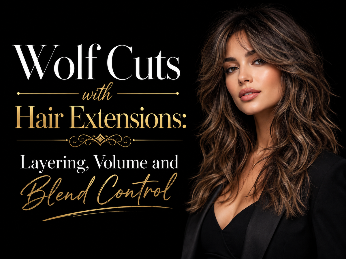 Wolf Cuts with Hair Extensions: Layering, Volume and Blend Control