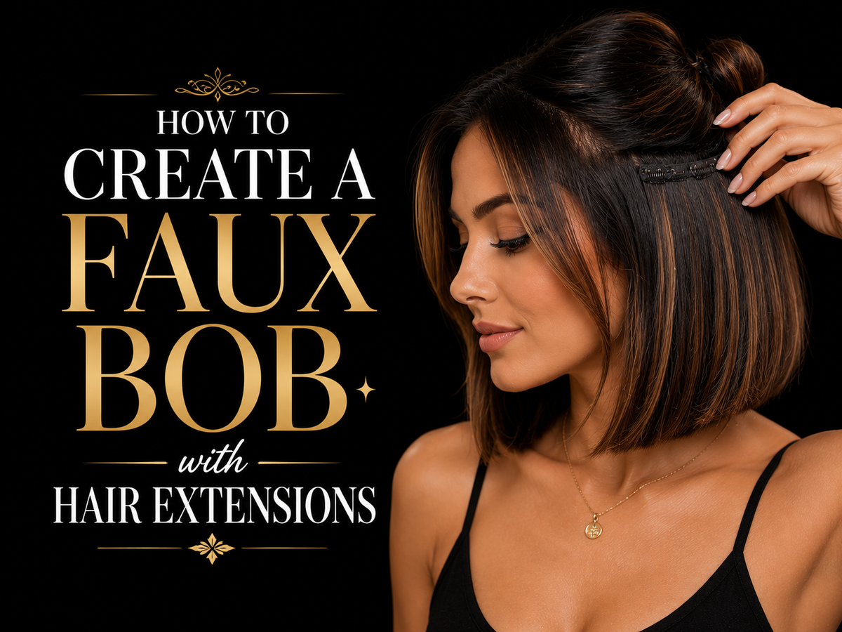 How to Create a Faux Bob with Hair Extensions