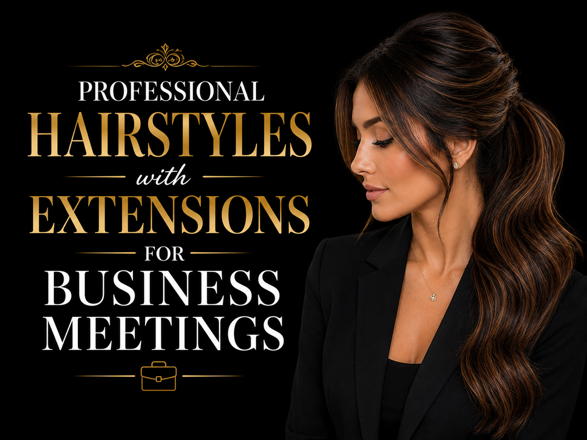 Professional Hairstyles with Extensions for Business Meetings