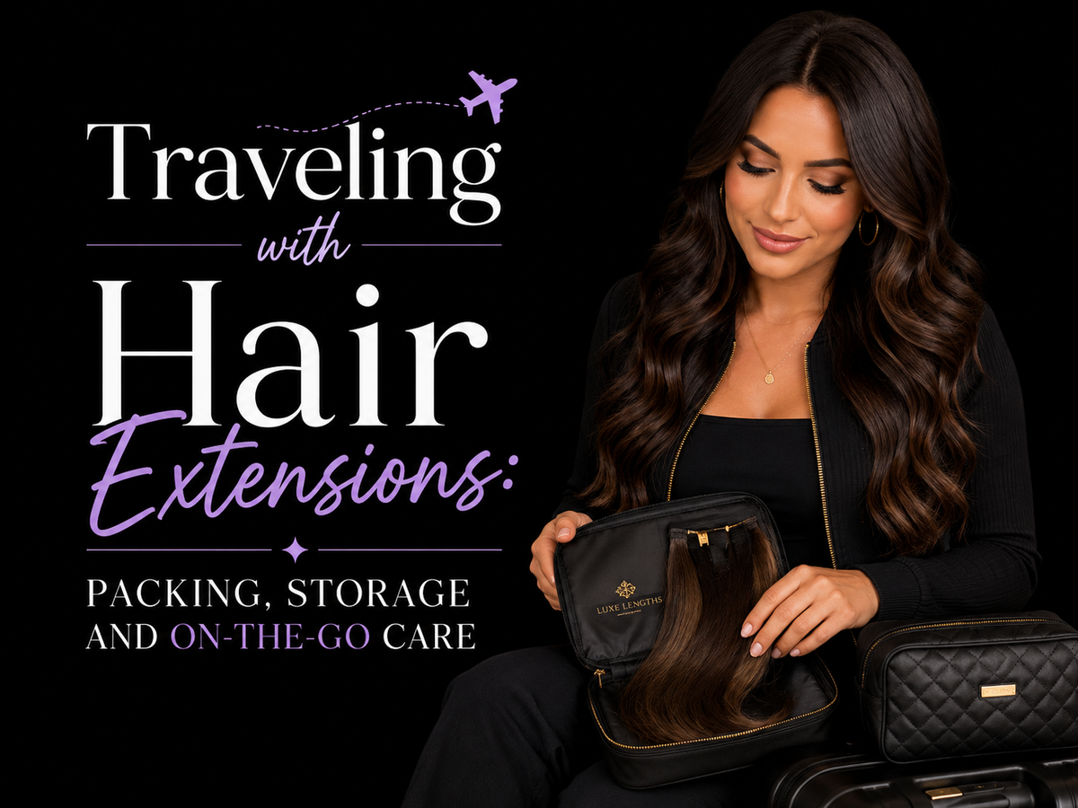 Traveling with Hair Extensions: Packing, Storage and On-the-Go Care