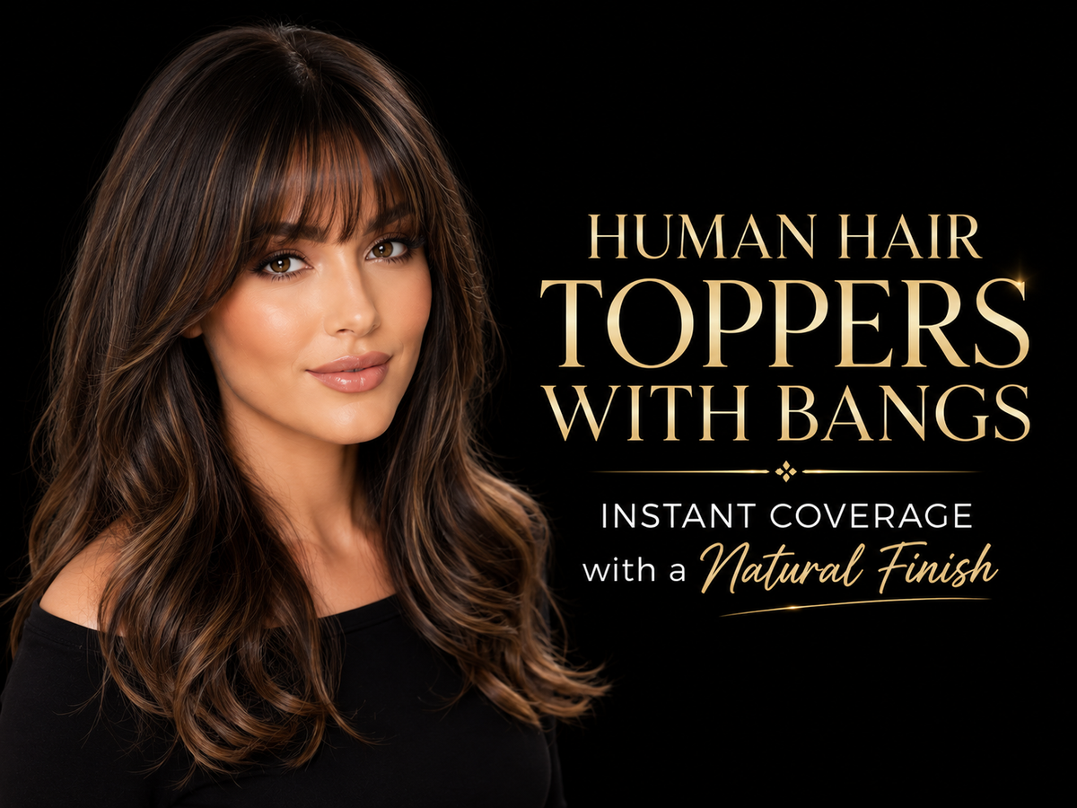 Human Hair Toppers with Bangs: Instant Coverage with a Natural Finish
