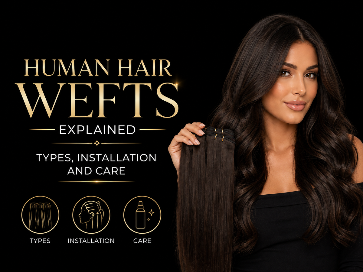 Human Hair Wefts Explained: Types, Installation and Care