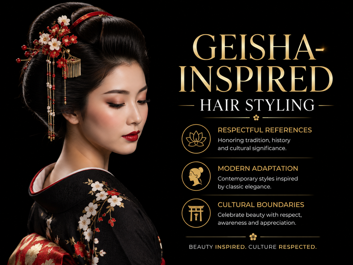 Geisha-Inspired Hair Styling: Respectful References, Modern Adaptation and Cultural Boundaries