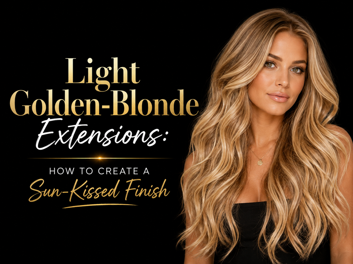 Light Golden-Blonde Extensions: How to Create a Sun-Kissed Finish