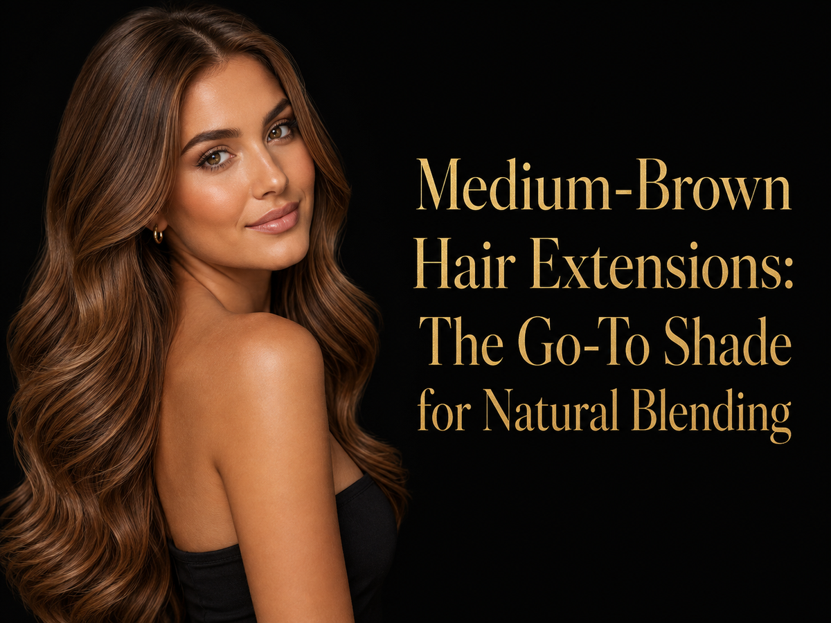 Medium-Brown Hair Extensions: The Go-To Shade for Natural Blending