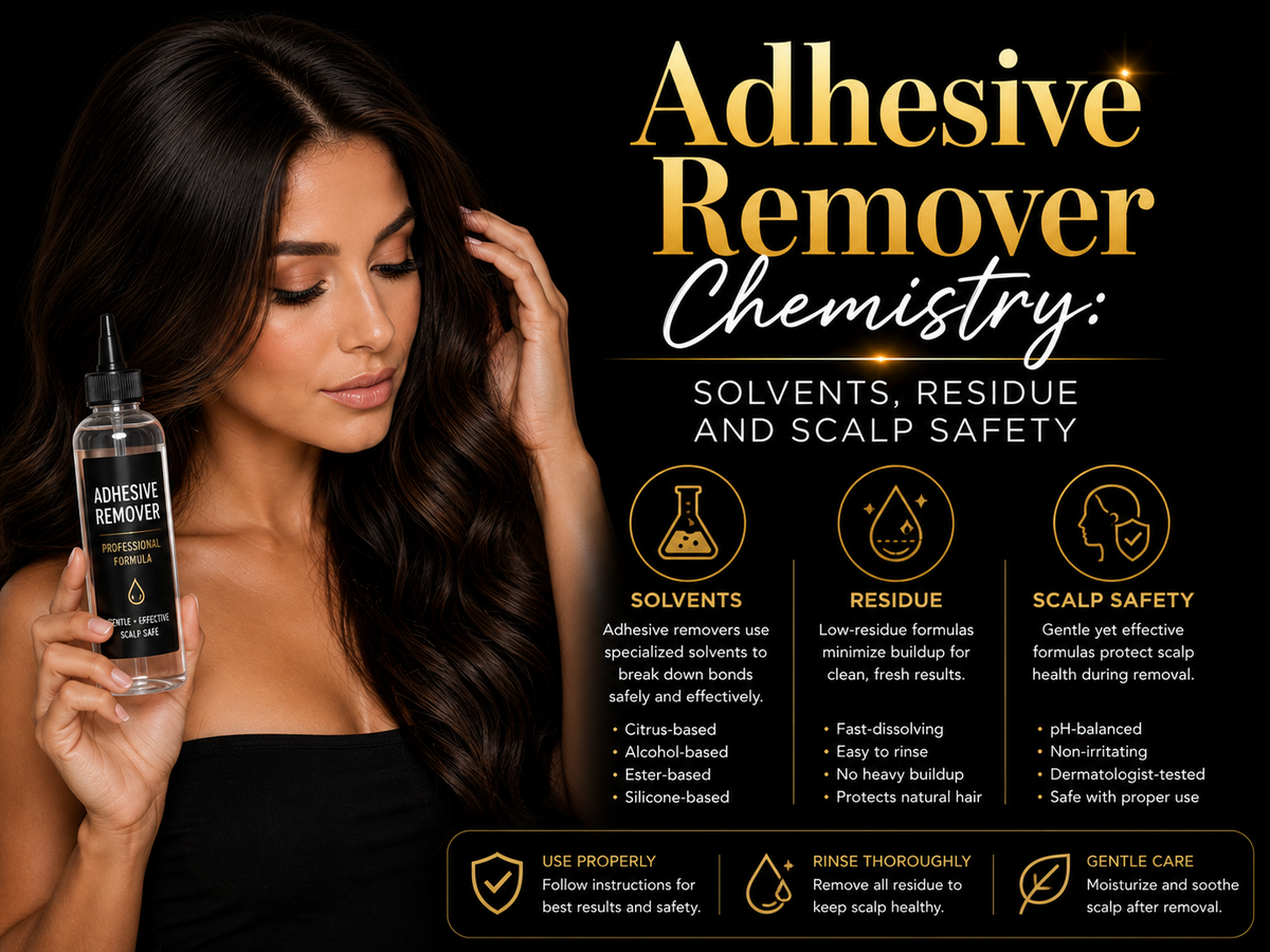 Adhesive Remover Chemistry: Solvents, Residue and Scalp Safety