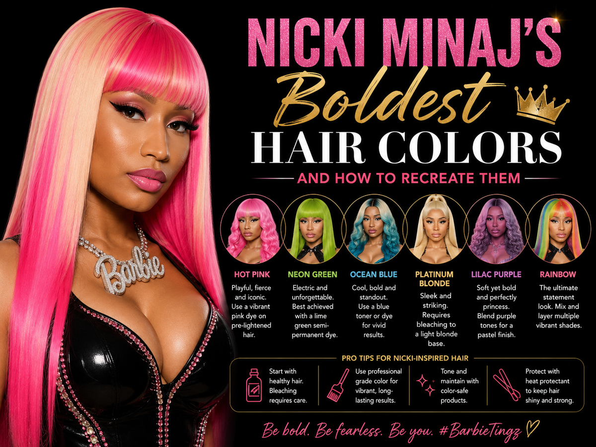 Nicki Minaj's Boldest Hair Colors—and How to Recreate Them