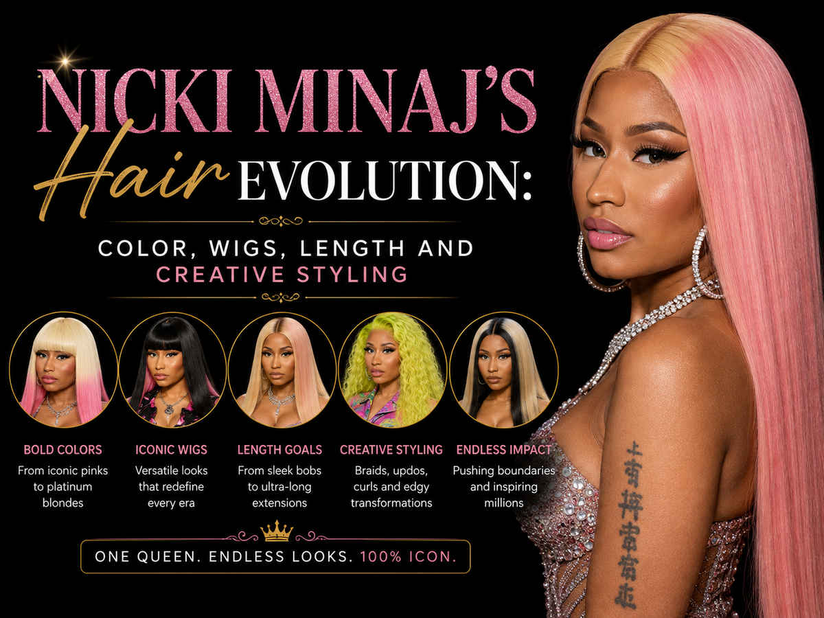 Nicki Minaj's Hair Evolution: Color, Wigs, Length and Creative Styling