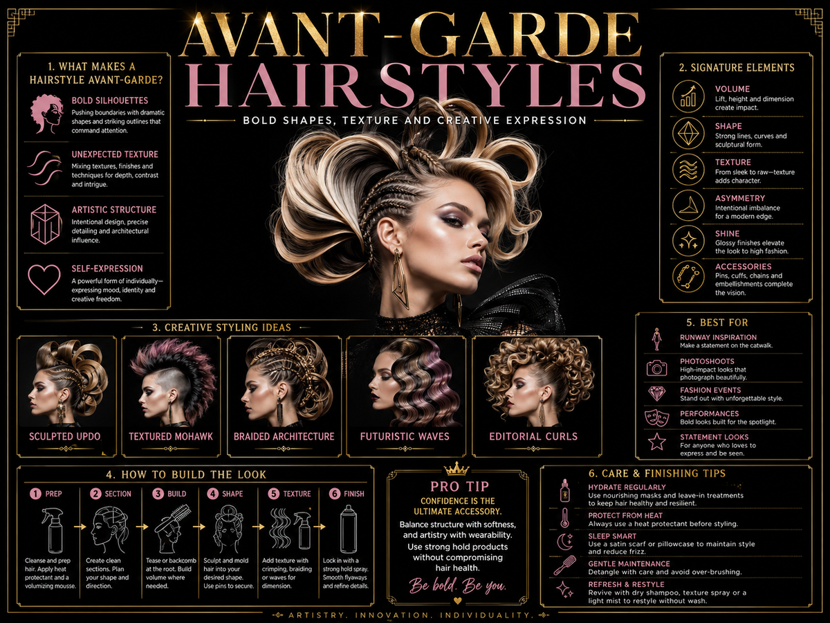Avant-Garde Hairstyles: Bold Shapes, Texture and Creative Expression