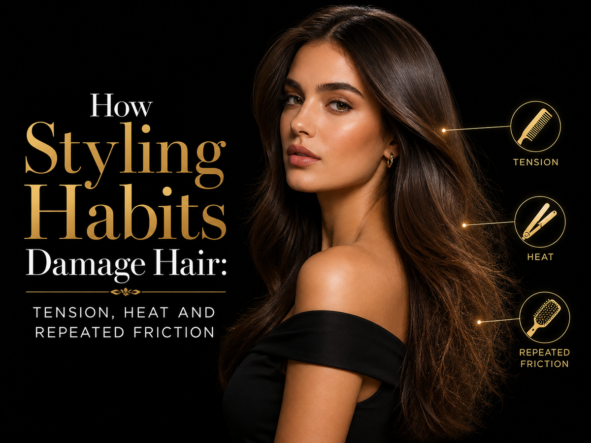 How Styling Habits Damage Hair: Tension, Heat and Repeated Friction