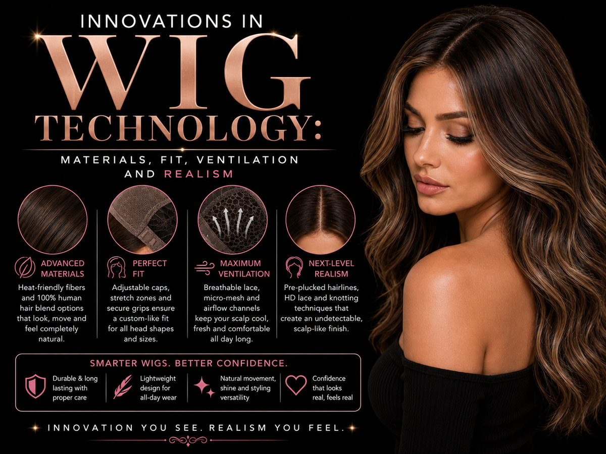 Innovations in Wig Technology: Materials, Fit, Ventilation and Realism
