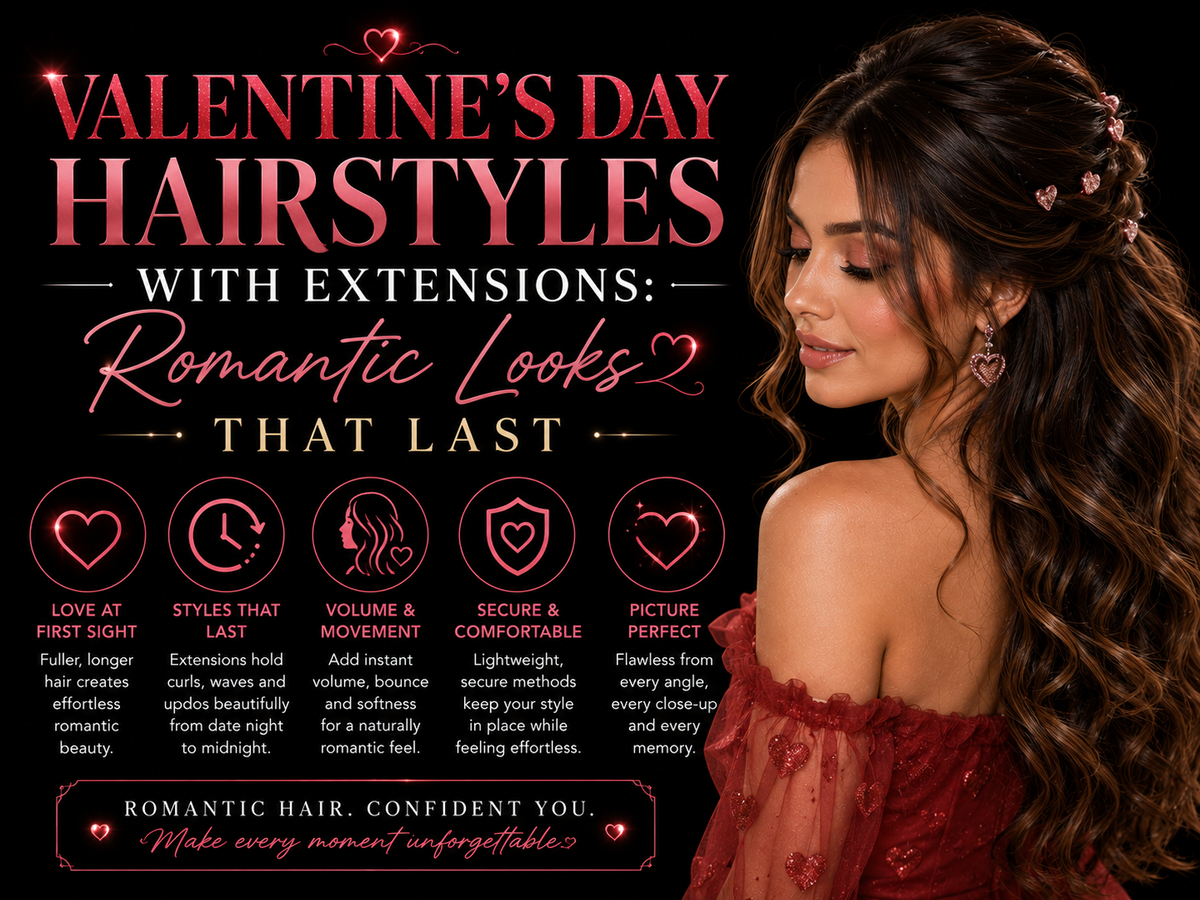 Valentine's Day Hairstyles with Extensions: Romantic Looks that Last
