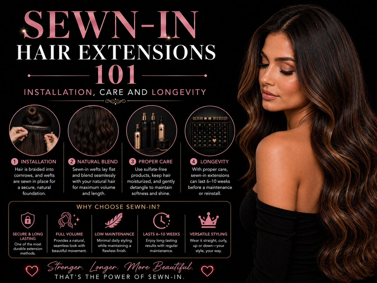 Sewn-In Hair Extensions 101: Installation, Care and Longevity