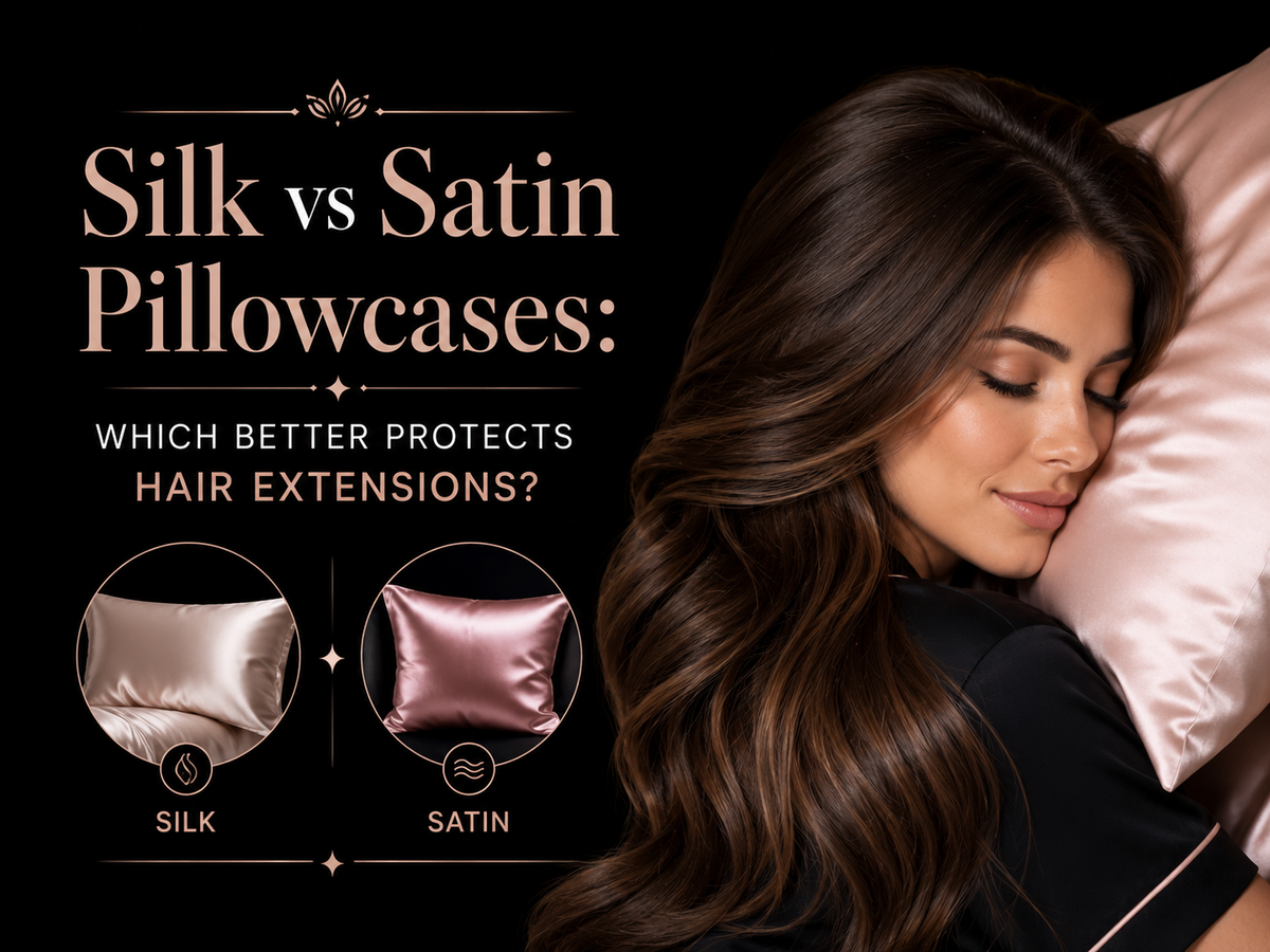 Silk vs Satin Pillowcases: Which Better Protects Hair Extensions