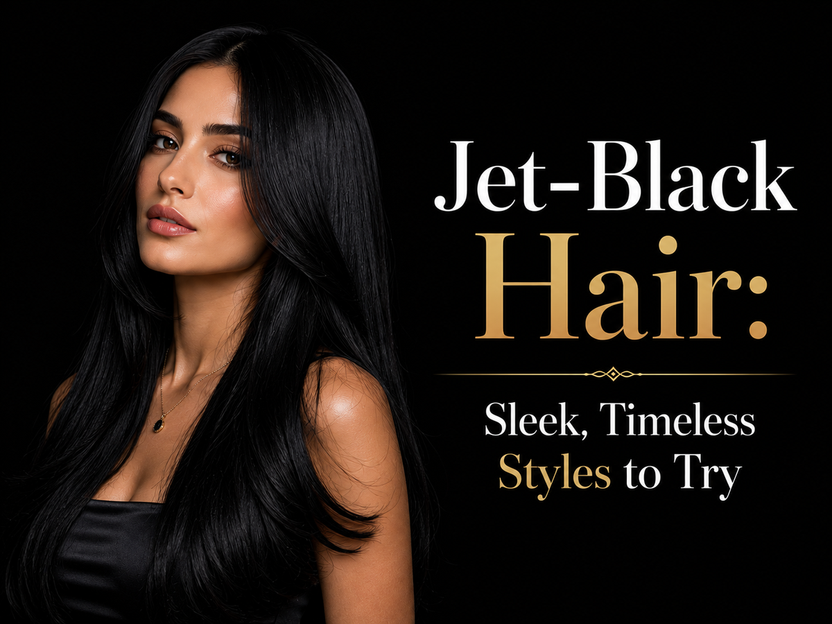 Jet-Black Hair: Sleek, Timeless Styles to Try