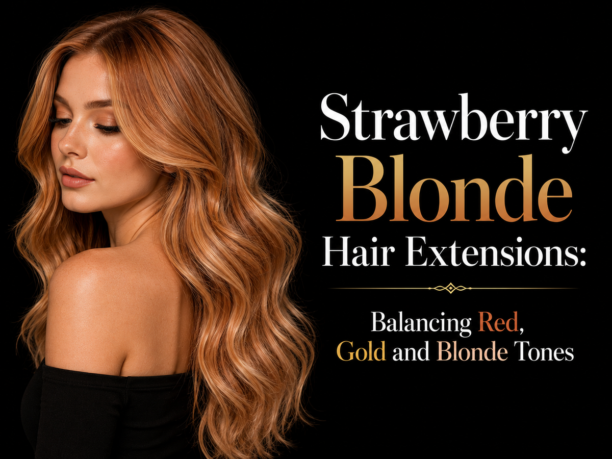 Strawberry Blonde Hair Extensions: Balancing Red, Gold and Blonde Tones