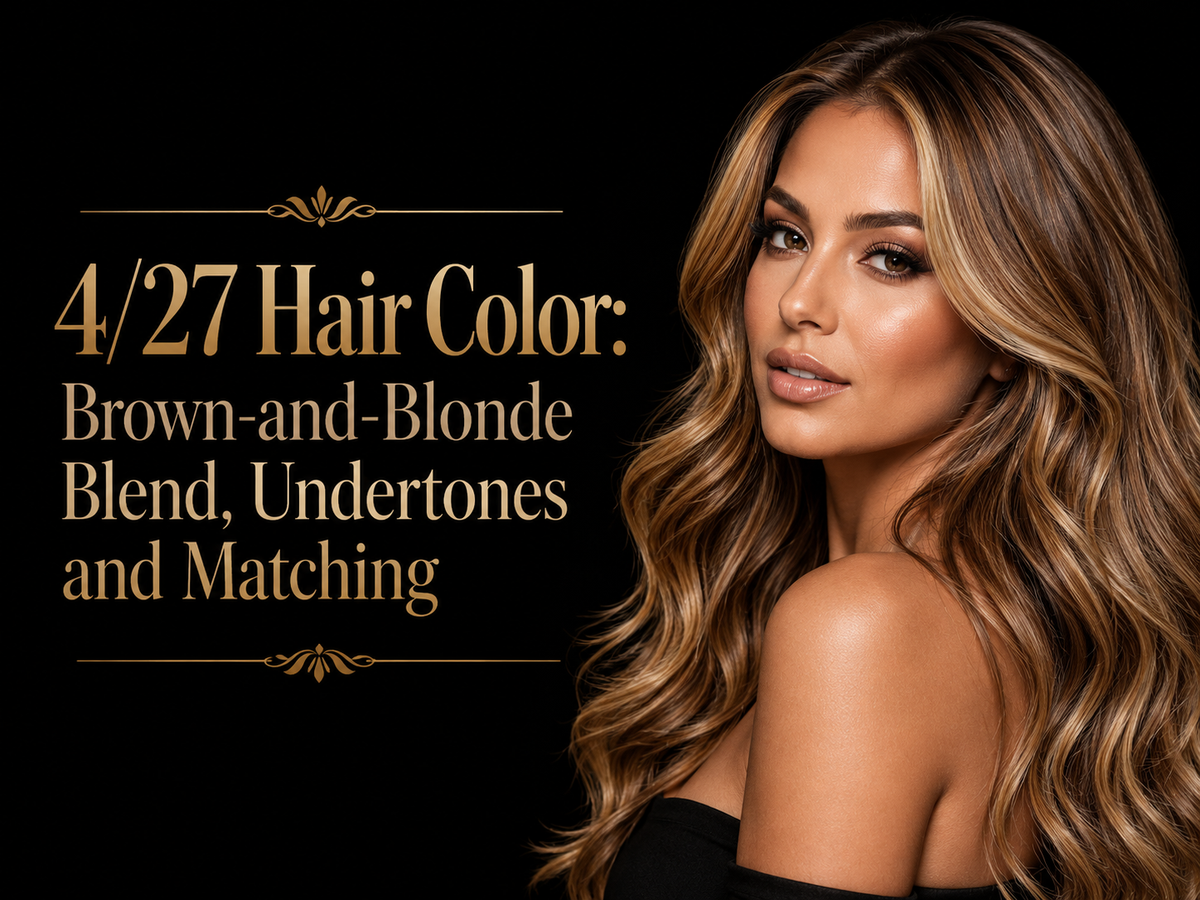 4/27 Hair Color: Brown-and-Blonde Blend, Undertones and Matching