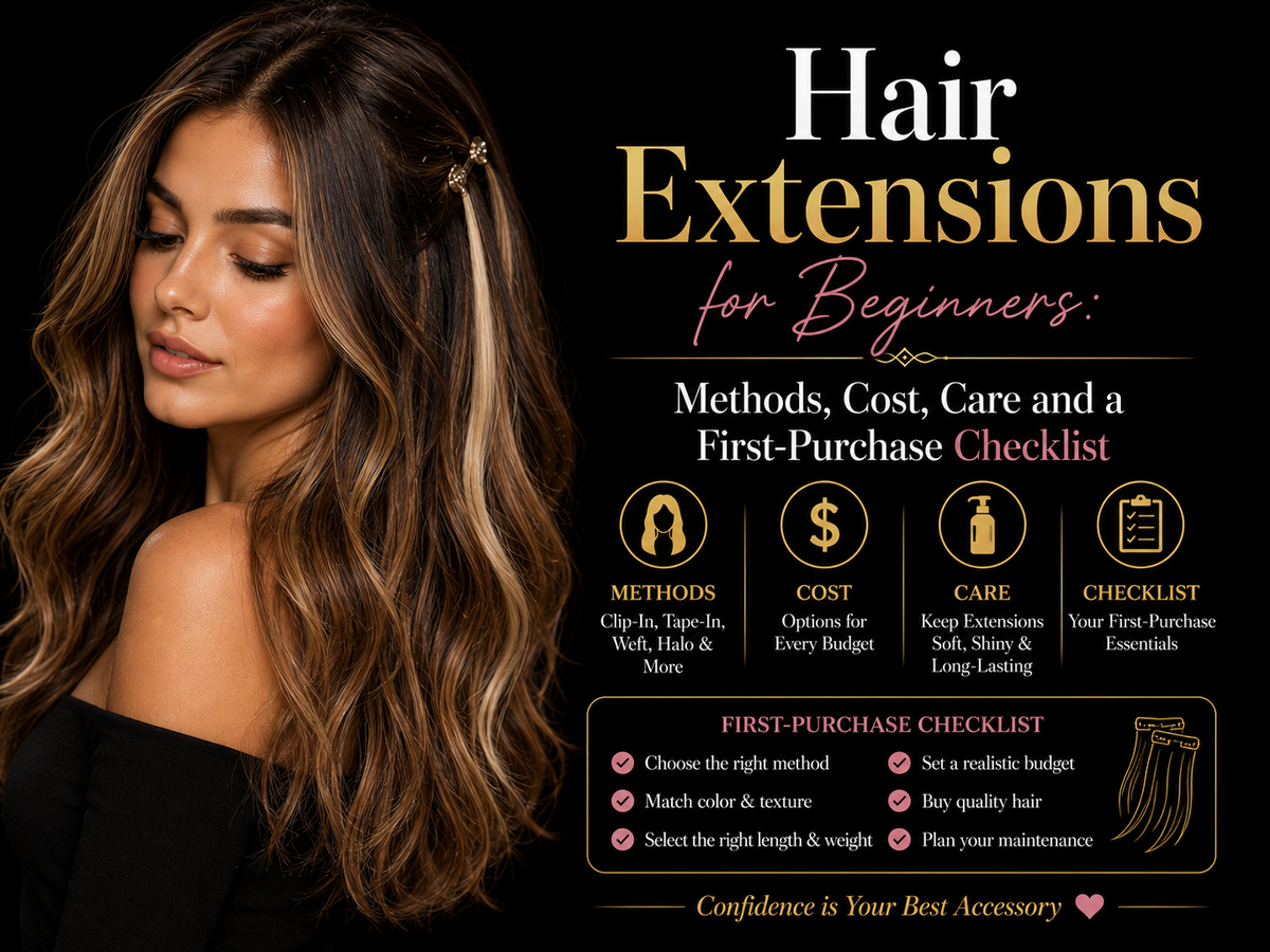 Hair Extensions for Beginners: Methods, Cost, Care and a First-Purchase Checklist