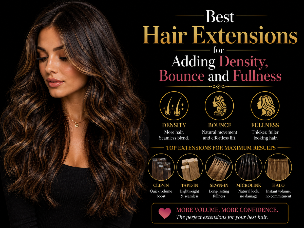 Best Hair Extensions for Adding Density, Bounce and Fullness