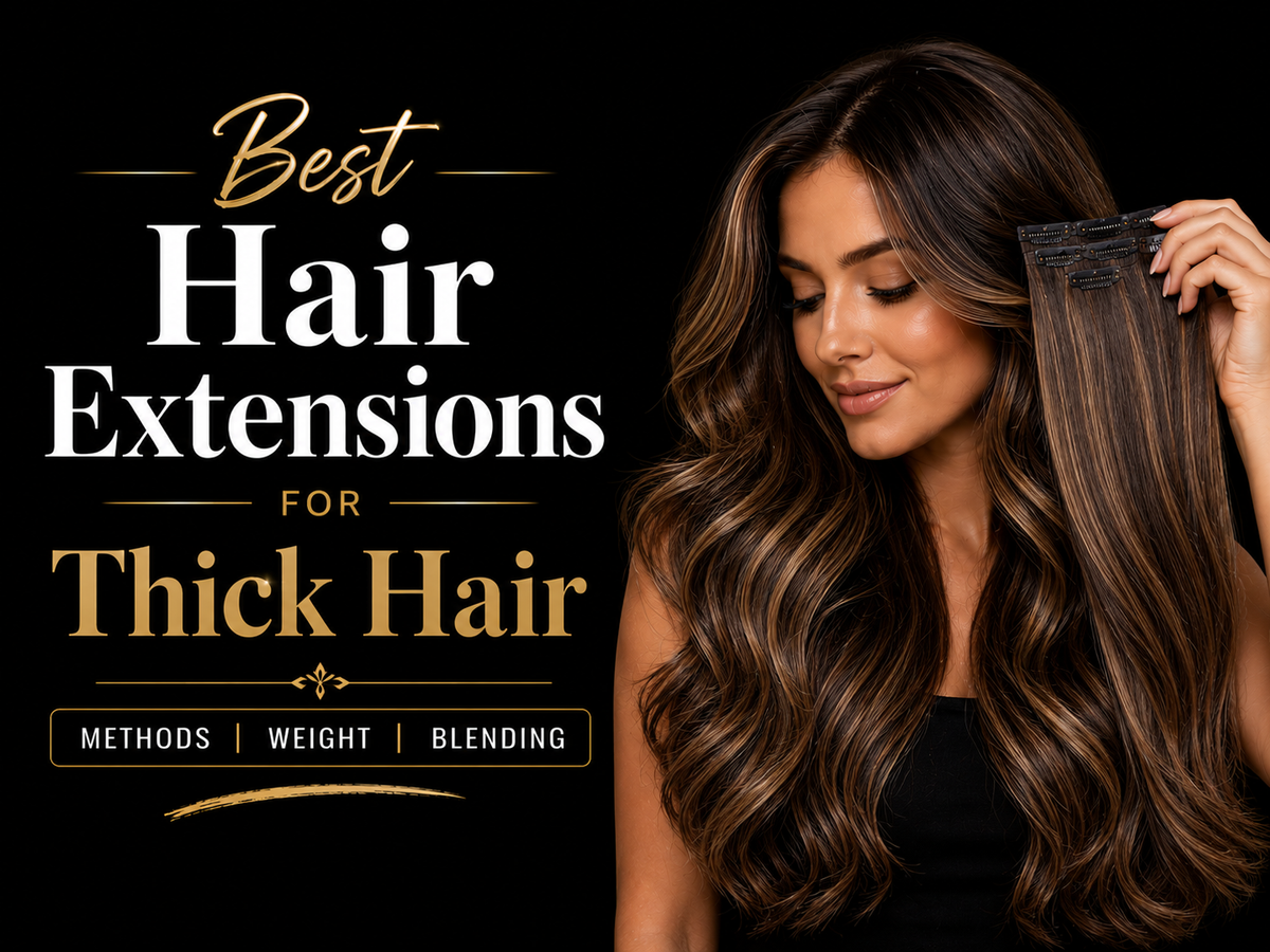 Best Hair Extensions for Thick Hair: Methods, Weight and Blending